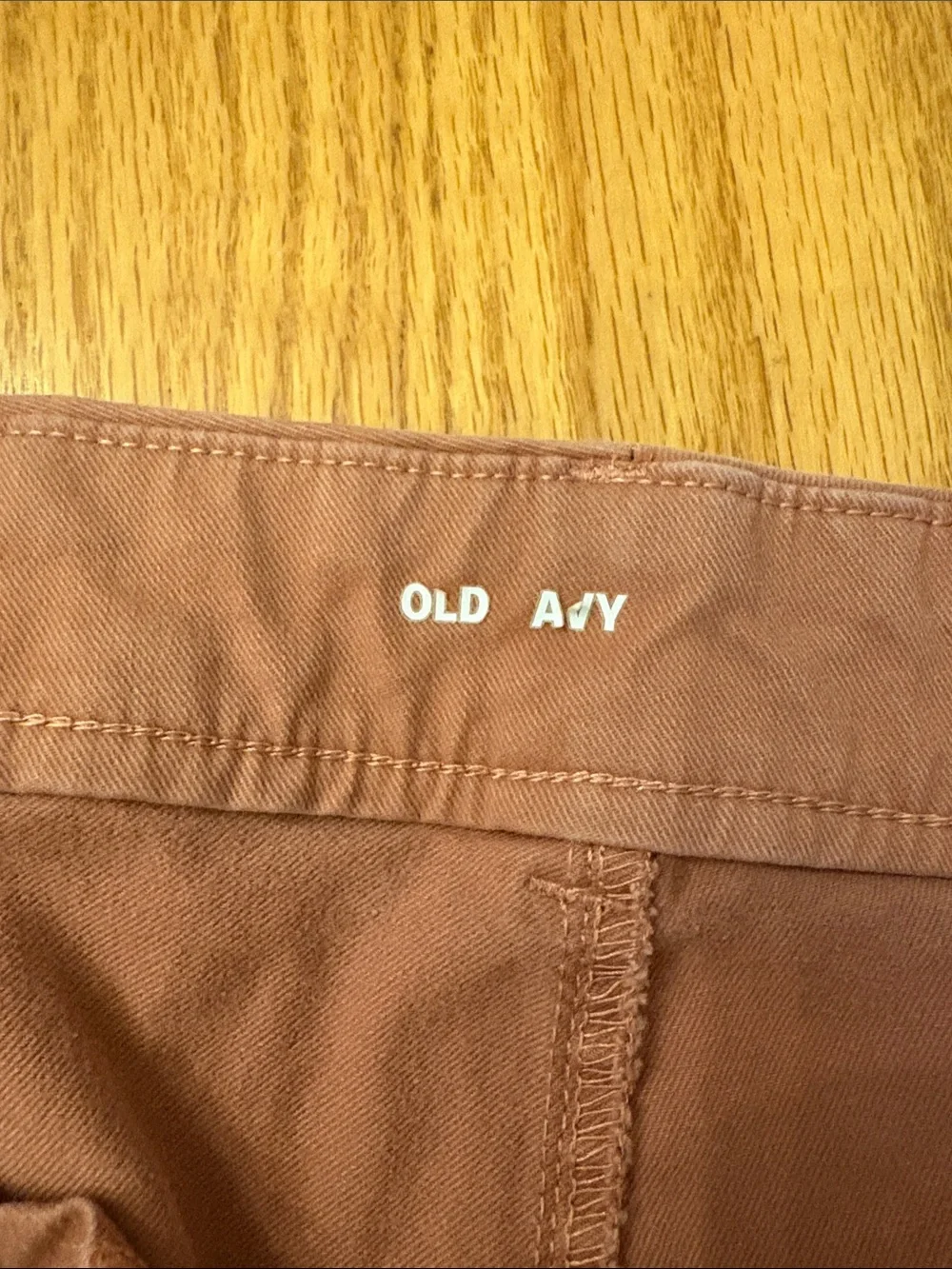 Old Navy Women's Cropped Straight Pants - Mauve Pink/Rust